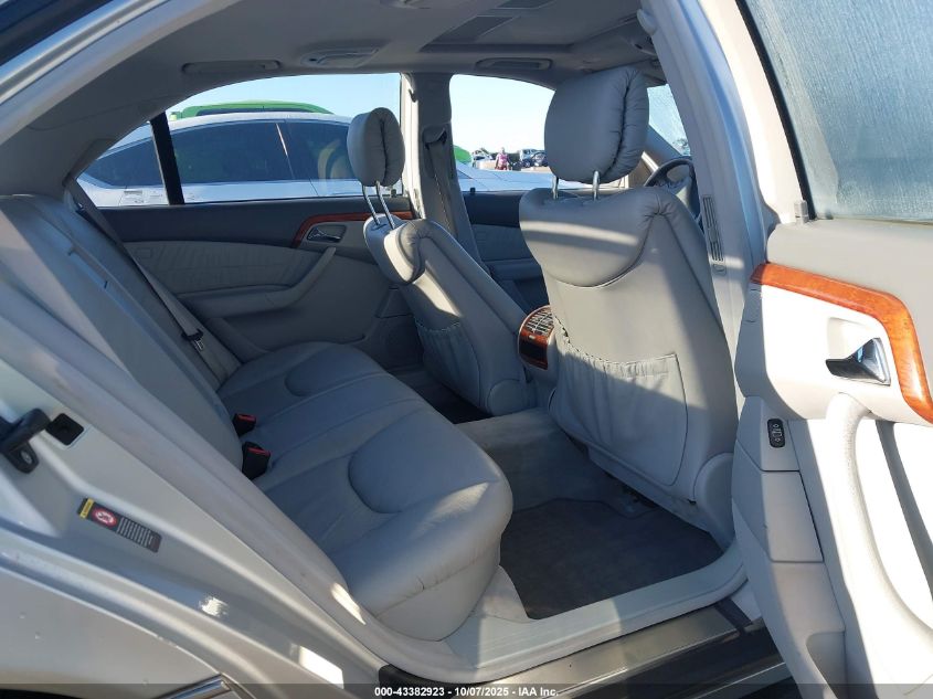 2001 Mercedes-Benz S 430 VIN: WDBNG70J91A143462 Lot: 43382923