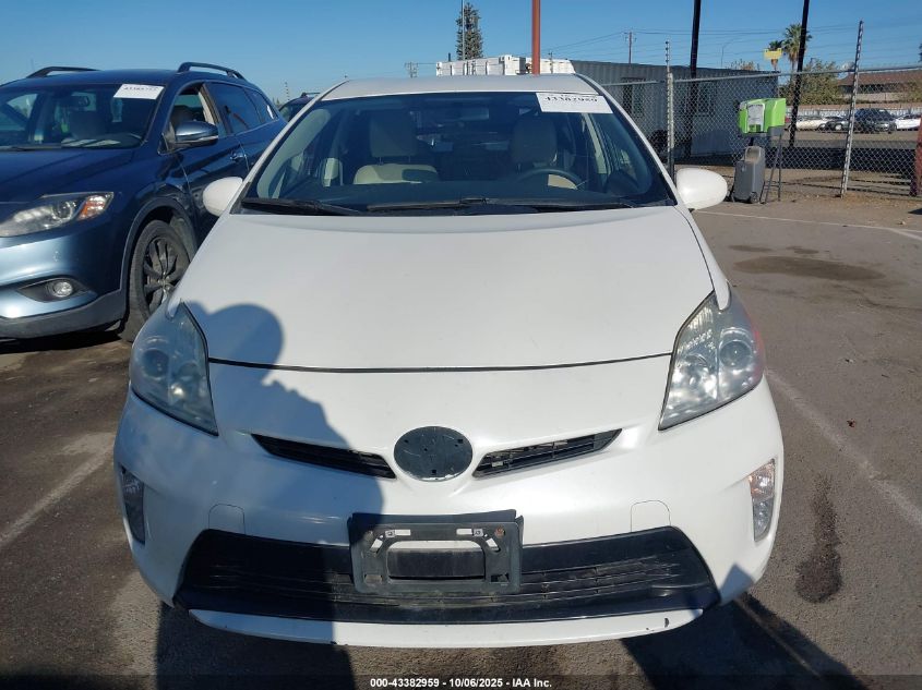 2012 Toyota Prius Two VIN: JTDKN3DU7C1481470 Lot: 43382959