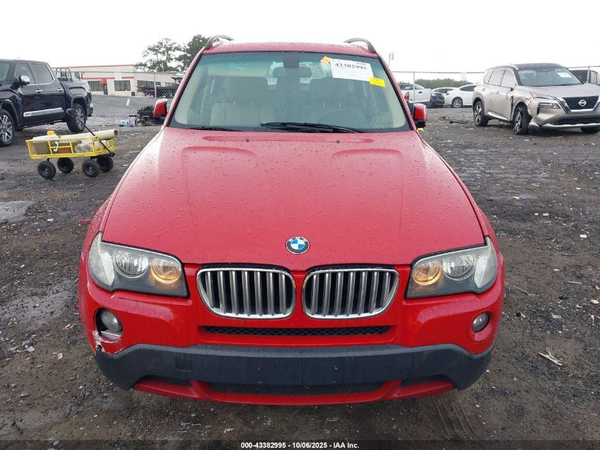 2007 BMW X3 3.0Si VIN: WBXPC93437WF05889 Lot: 43382995