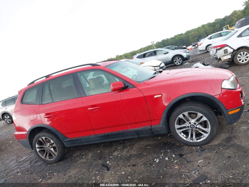 2007 BMW X3 3.0Si VIN: WBXPC93437WF05889 Lot: 43382995
