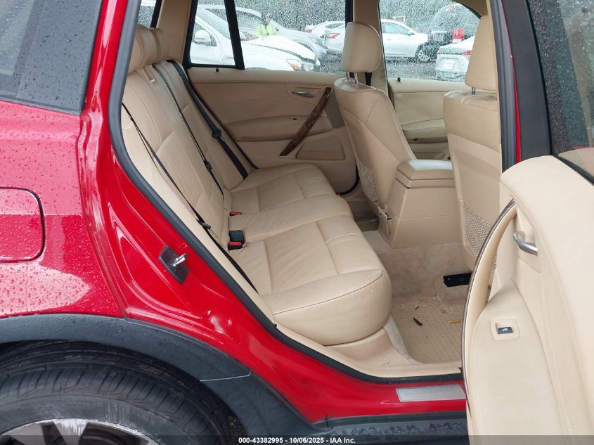 2007 BMW X3 3.0Si VIN: WBXPC93437WF05889 Lot: 43382995