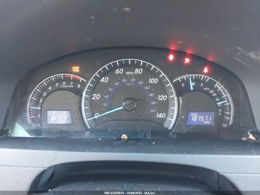 2013 Toyota Camry Xle V6 VIN: 4T1BK1FK2DU021444 Lot: 43383019