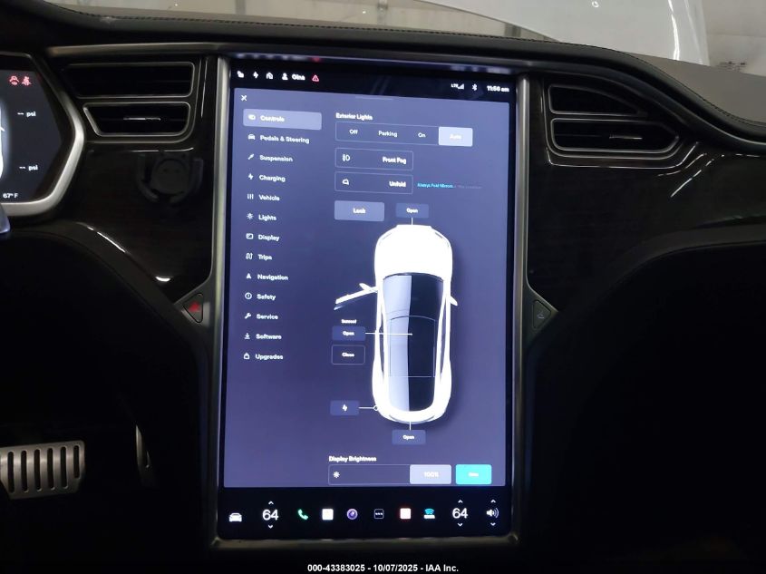 2014 TESLA MODEL S P85 5YJSA1H16EFP35678