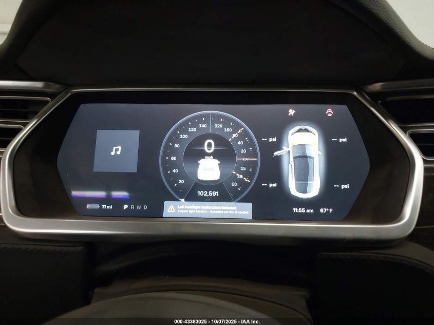 2014 TESLA MODEL S P85 5YJSA1H16EFP35678