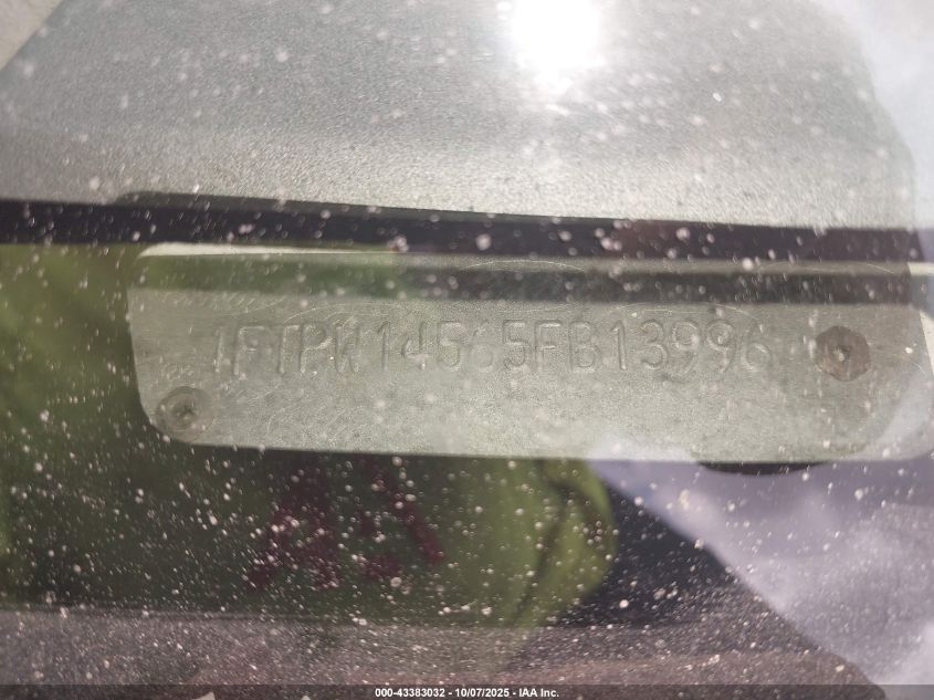 2005 Ford F-150 Fx4/Lariat/Xlt VIN: 1FTPW14565FB13996 Lot: 43383032