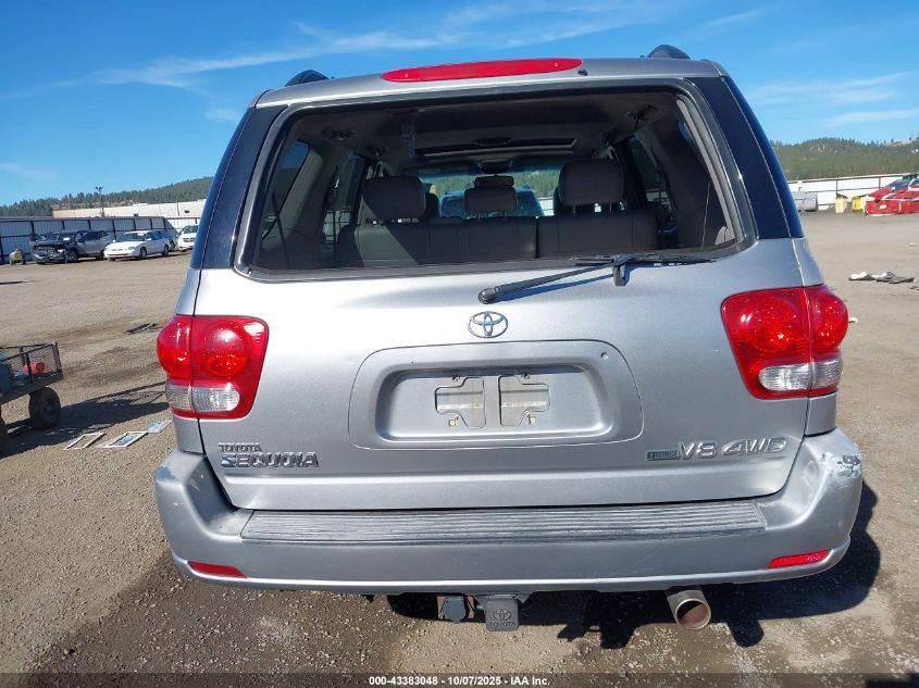 2007 Toyota Sequoia Sr5 V8 VIN: 5TDBT44AX7S278387 Lot: 43383048