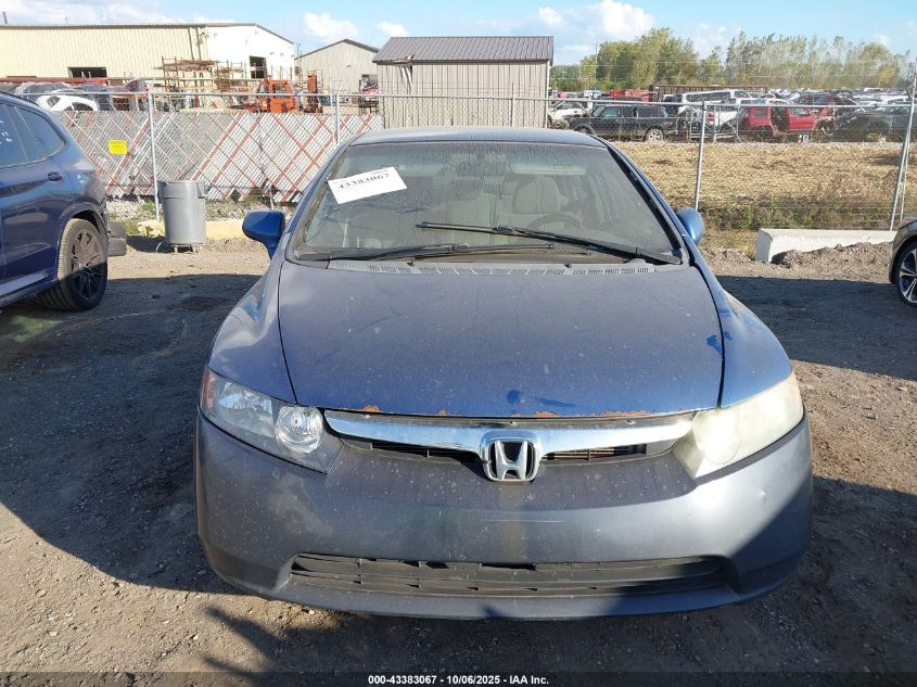 2008 Honda Civic Lx VIN: 2HGFA16538H508679 Lot: 43383067