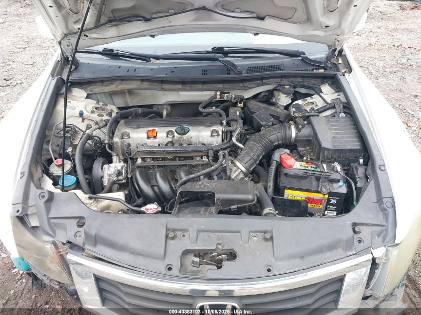 2010 Honda Accord 2.4 Lx VIN: 1HGCP2F39AA134265 Lot: 43383103