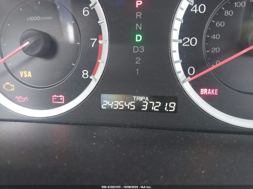 2010 Honda Accord 2.4 Lx VIN: 1HGCP2F39AA134265 Lot: 43383103