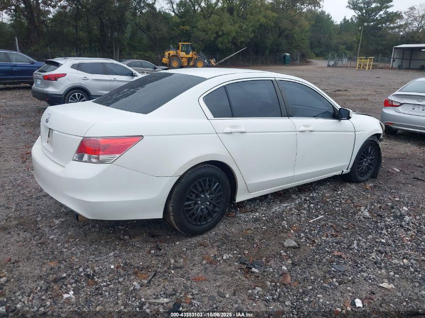 2010 Honda Accord 2.4 Lx VIN: 1HGCP2F39AA134265 Lot: 43383103