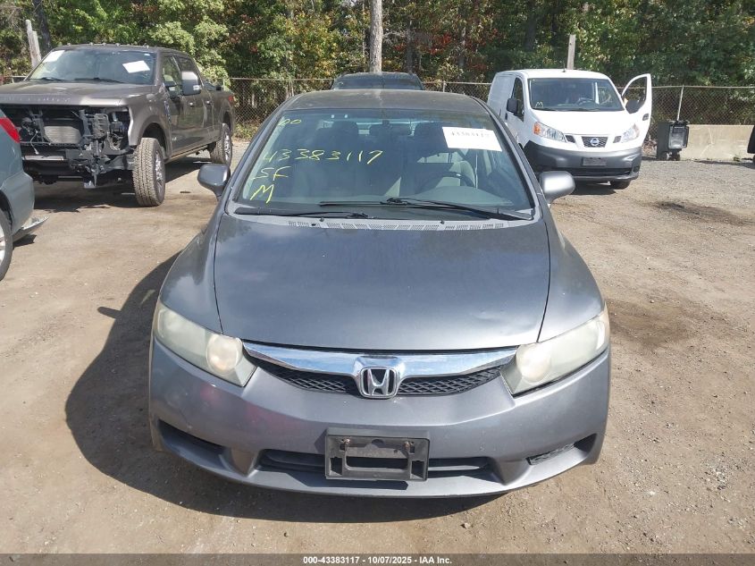 2009 Honda Civic Lx VIN: 19XFA16539E025172 Lot: 43383117