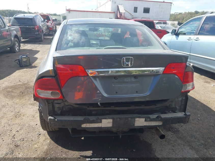 2009 Honda Civic Lx VIN: 19XFA16539E025172 Lot: 43383117