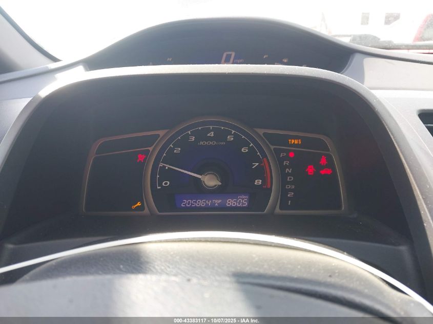 2009 Honda Civic Lx VIN: 19XFA16539E025172 Lot: 43383117