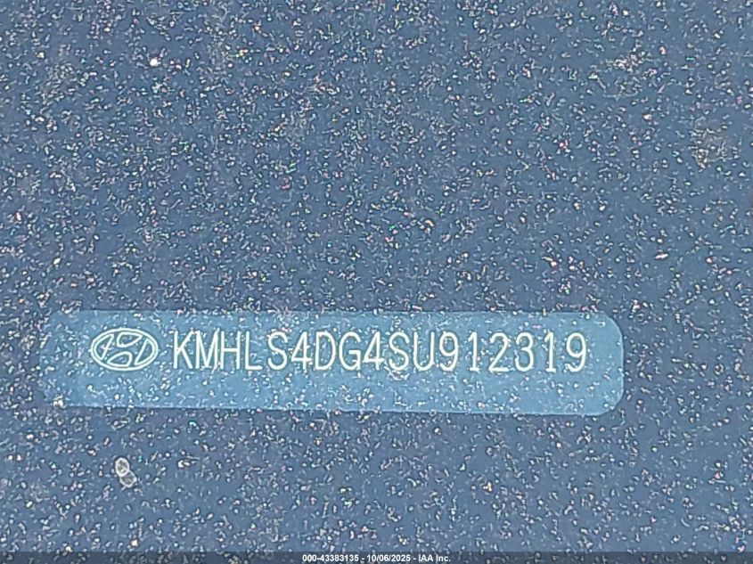 2025 Hyundai Elantra Sel Convenience VIN: KMHLS4DG4SU912319 Lot: 43383135