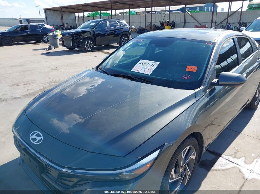 2025 Hyundai Elantra Sel Convenience VIN: KMHLS4DG4SU912319 Lot: 43383135