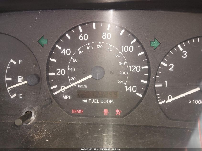 2001 Toyota Camry Le VIN: JT2BG22K310568283 Lot: 43383137