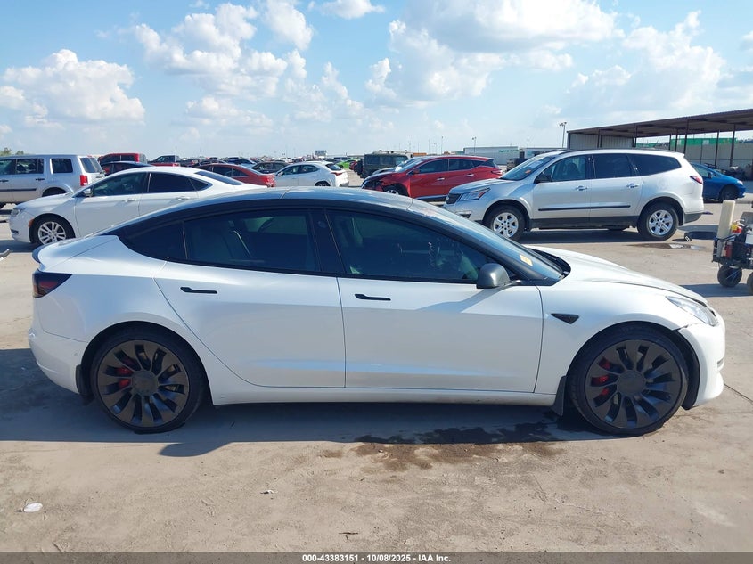 2022 Tesla Model 3 Performance Dual Motor All-Wheel Drive VIN: 5YJ3E1EC8NF124713 Lot: 43383151