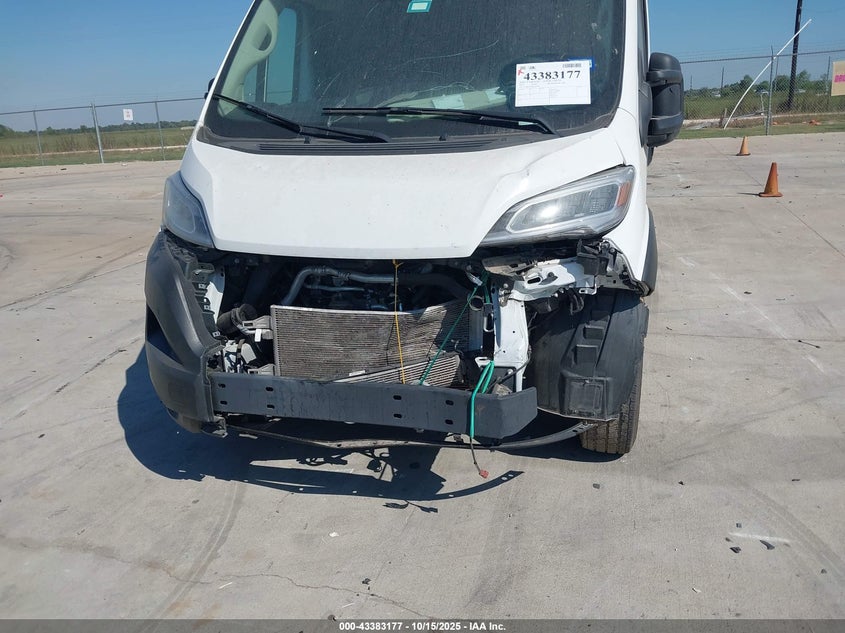 2024 Ram Promaster 3500 Cargo Van Slt High Roof 159 Wb Ext VIN: 3C6MRVJG8RE100908 Lot: 43383177