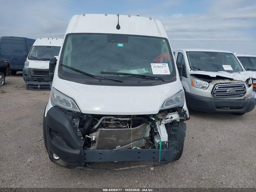 2024 Ram Promaster 3500 Cargo Van Slt High Roof 159 Wb Ext VIN: 3C6MRVJG8RE100908 Lot: 43383177