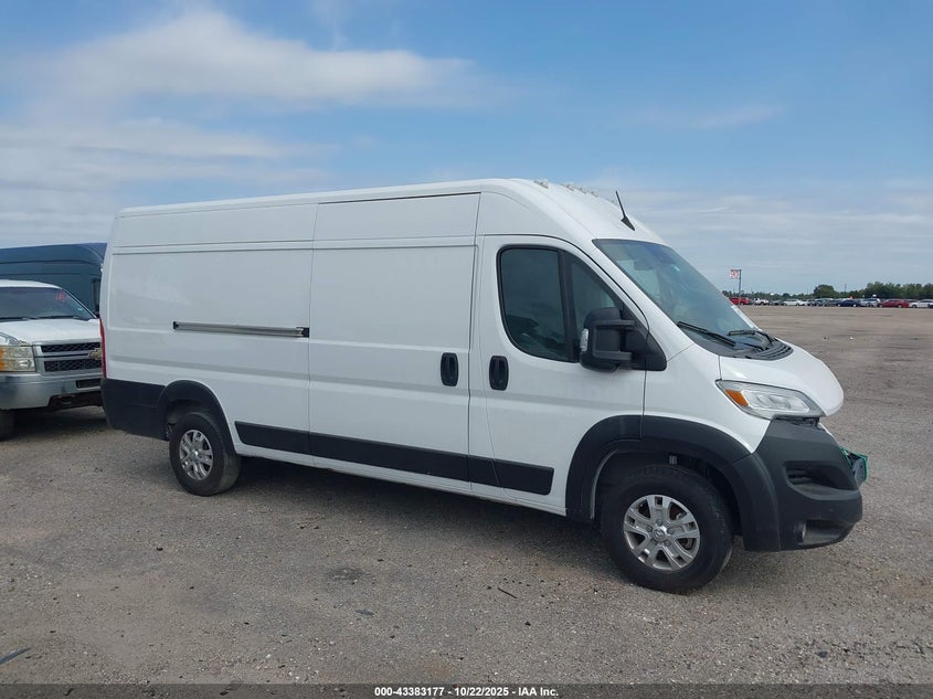 2024 Ram Promaster 3500 Cargo Van Slt High Roof 159 Wb Ext VIN: 3C6MRVJG8RE100908 Lot: 43383177