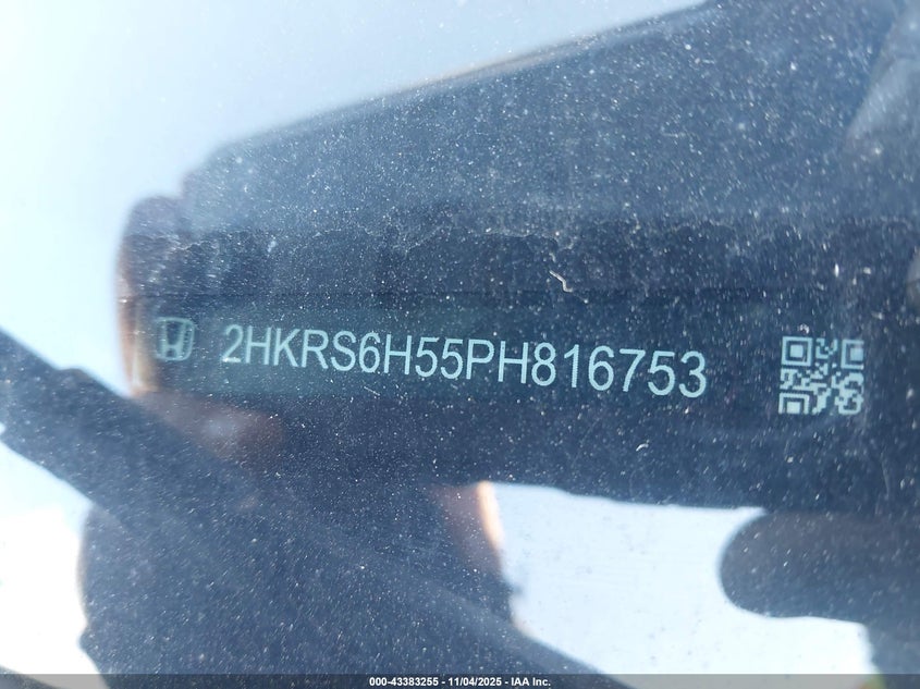 2023 Honda Cr-V Hybrid Sport VIN: 2HKRS6H55PH816087 Lot: 43383255