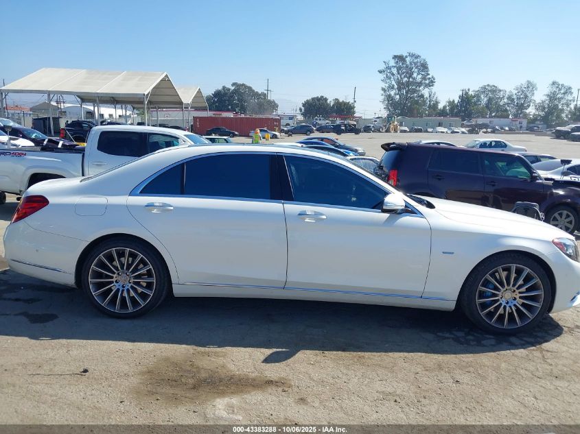 2017 Mercedes-Benz S 550E Plug-In Hybrid VIN: WDDUG6DB7HA328684 Lot: 43383288