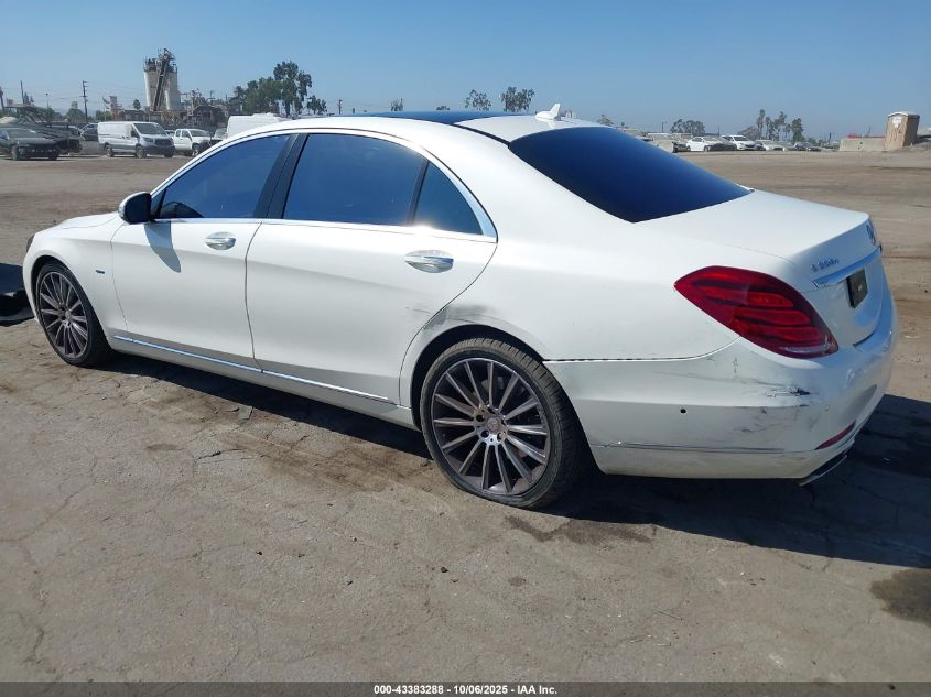 2017 Mercedes-Benz S 550E Plug-In Hybrid VIN: WDDUG6DB7HA328684 Lot: 43383288