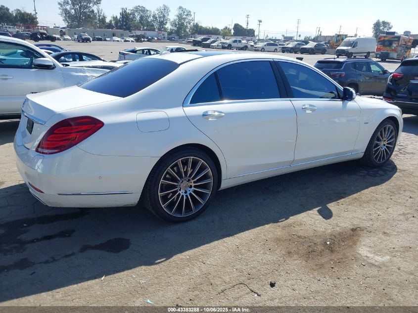 2017 Mercedes-Benz S 550E Plug-In Hybrid VIN: WDDUG6DB7HA328684 Lot: 43383288