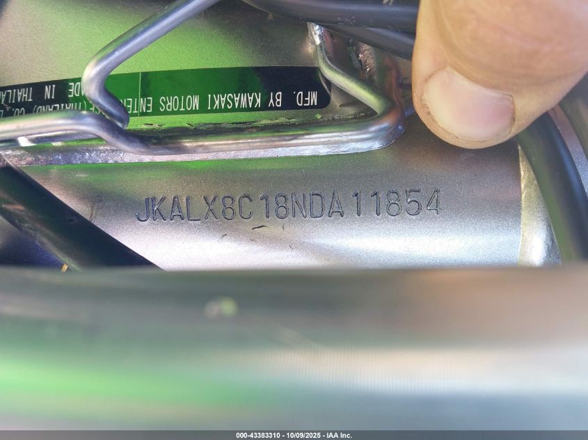 2022 Kawasaki Klx300 C VIN: JKALX8C18NDA11854 Lot: 43383310