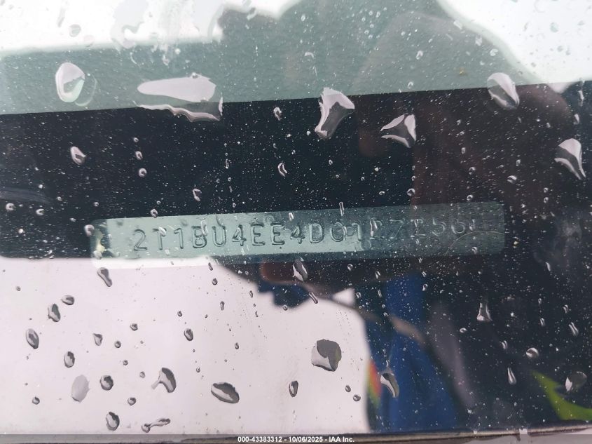 2013 Toyota Corolla Le VIN: 2T1BU4EE4DC127256 Lot: 43383312