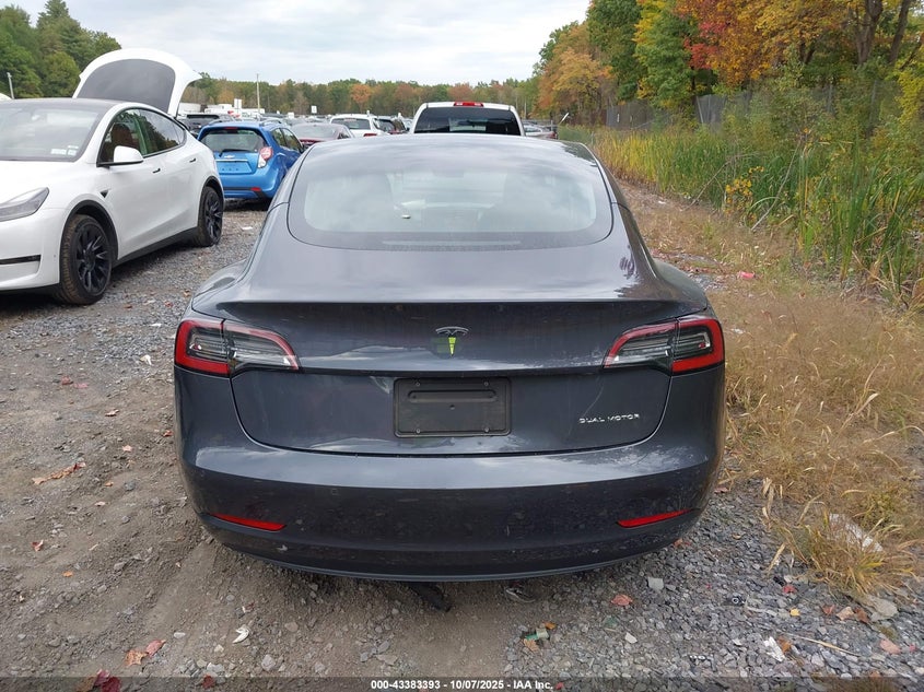 2022 TESLA MODEL 3 LONG RANGE DUAL MOTOR ALL-WHEEL DRIVE 5YJ3E1EB4NF260019