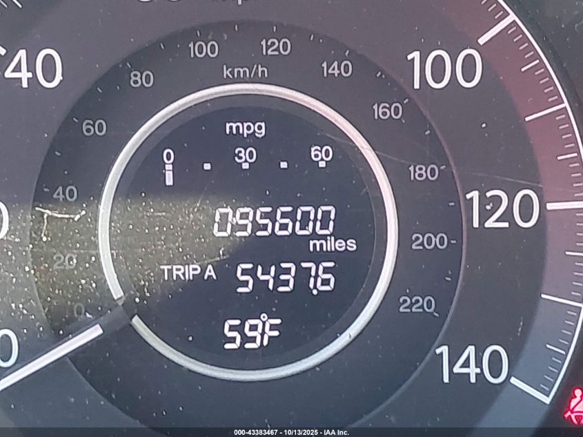 2016 Honda Cr-V Ex-L VIN: 5J6RM4H71GL071313 Lot: 43383467