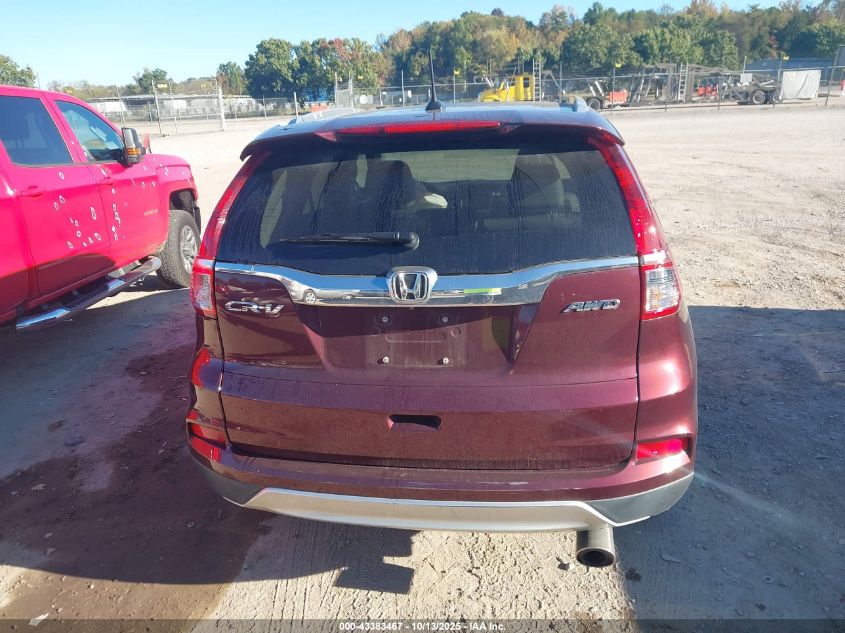 2016 Honda Cr-V Ex-L VIN: 5J6RM4H71GL071313 Lot: 43383467