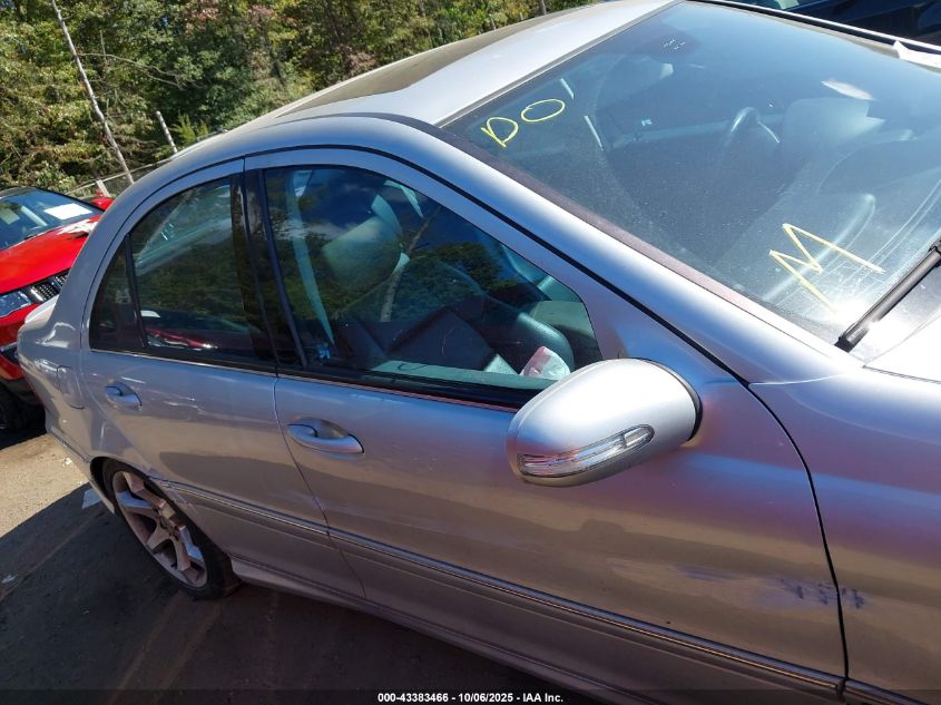 2007 Mercedes-Benz C 230 Sport VIN: WDBRF52H07A933874 Lot: 43383466