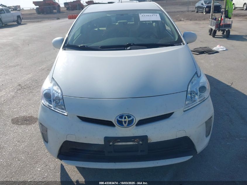 2012 Toyota Prius Two VIN: JTDKN3DU6C5434455 Lot: 43383474