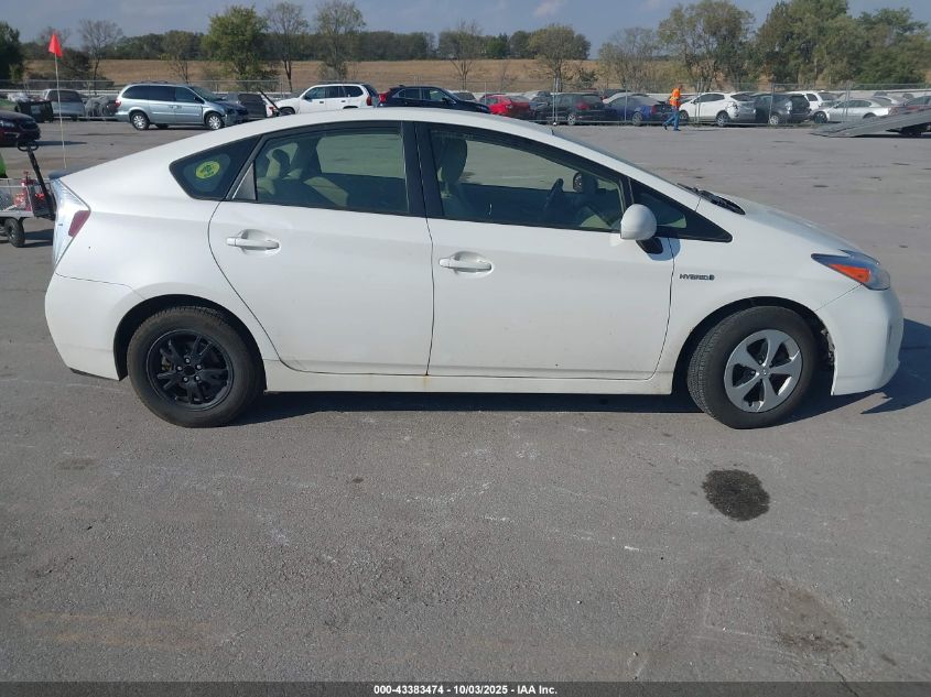 2012 Toyota Prius Two VIN: JTDKN3DU6C5434455 Lot: 43383474