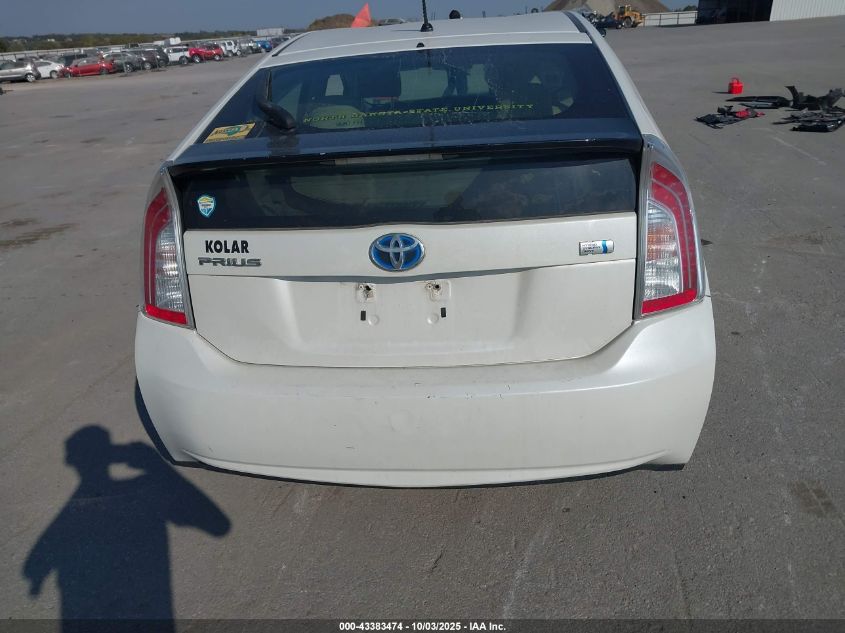 2012 Toyota Prius Two VIN: JTDKN3DU6C5434455 Lot: 43383474