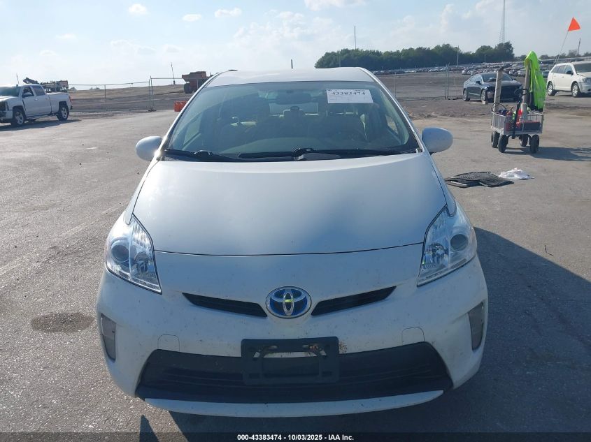 2012 Toyota Prius Two VIN: JTDKN3DU6C5434455 Lot: 43383474