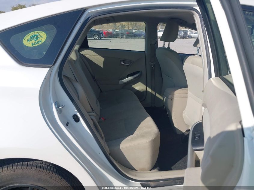 2012 Toyota Prius Two VIN: JTDKN3DU6C5434455 Lot: 43383474