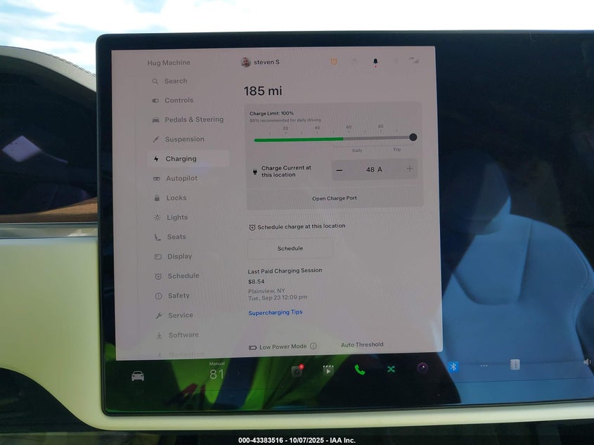2023 Tesla Model X Dual Motor All-Wheel Drive/Standard Range VIN: 7SAXCDE55PF386298 Lot: 43383516