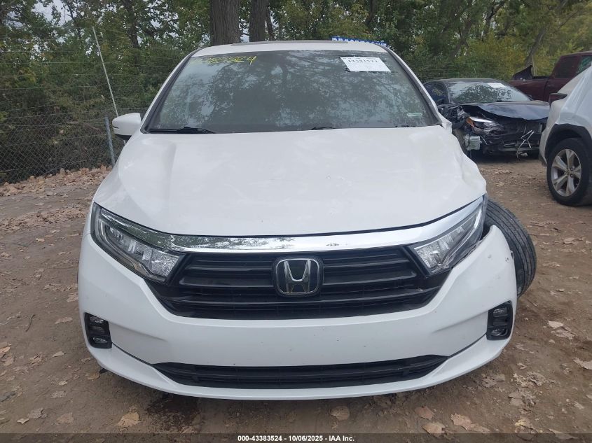 2023 Honda Odyssey Ex-L VIN: 5FNRL6H60PB077814 Lot: 43383524