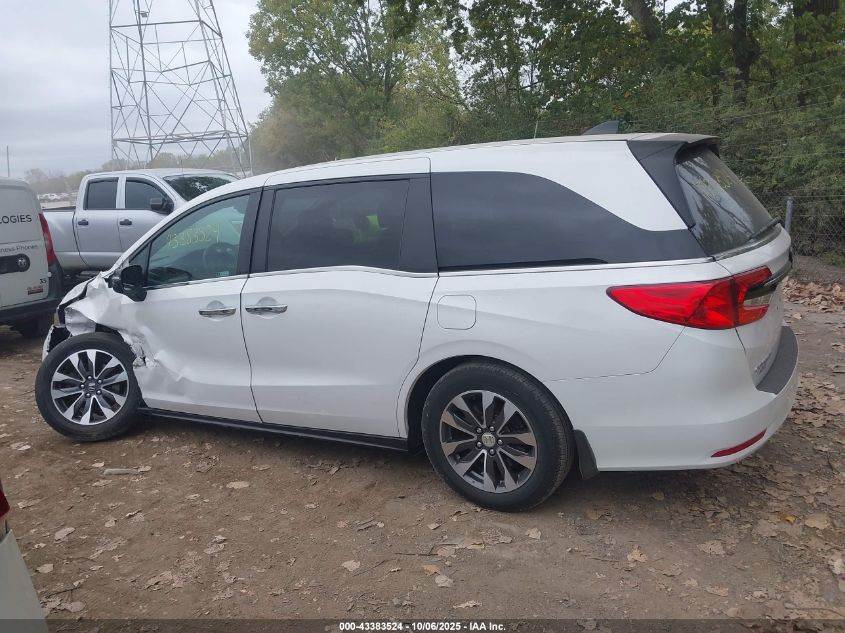 2023 Honda Odyssey Ex-L VIN: 5FNRL6H60PB077814 Lot: 43383524