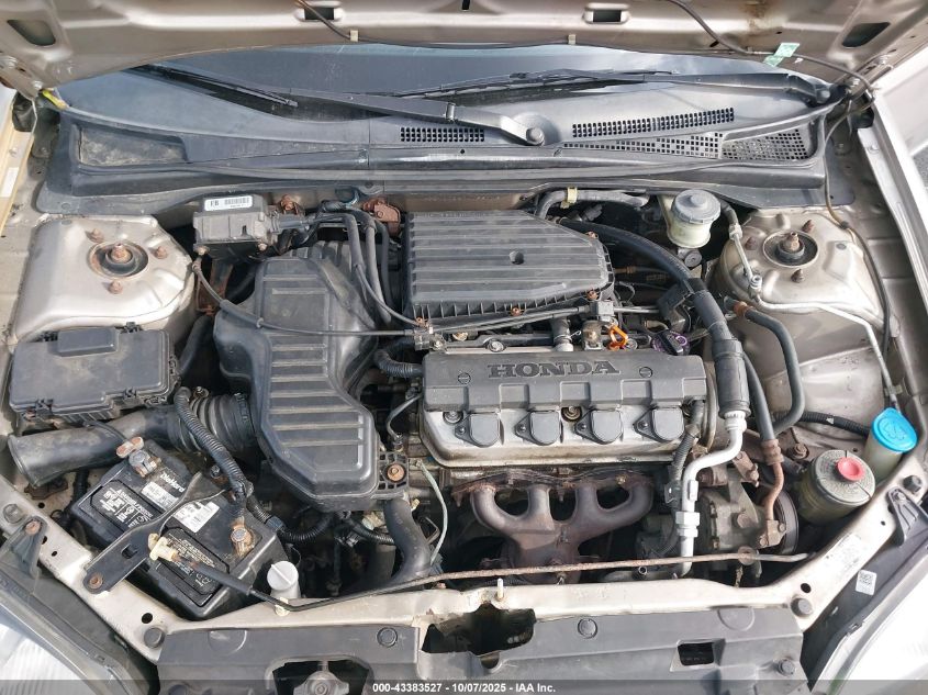 2002 Honda Civic Lx VIN: 1HGEM22562L058146 Lot: 43383527