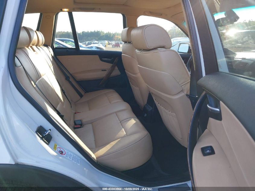 2007 BMW X3 3.0Si VIN: WBXPC93487WF12417 Lot: 43383564