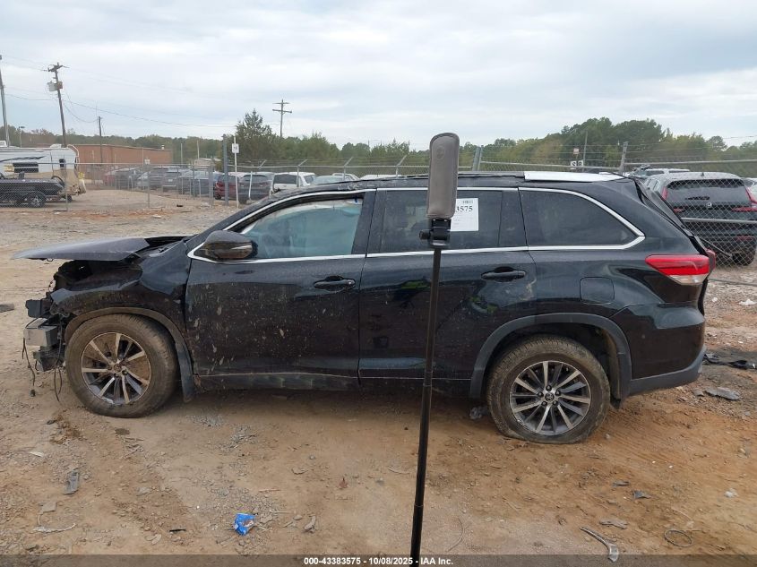 2017 Toyota Highlander Xle VIN: 5TDJZRFH5HS359476 Lot: 43383575