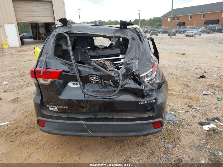 2017 Toyota Highlander Xle VIN: 5TDJZRFH5HS359476 Lot: 43383575