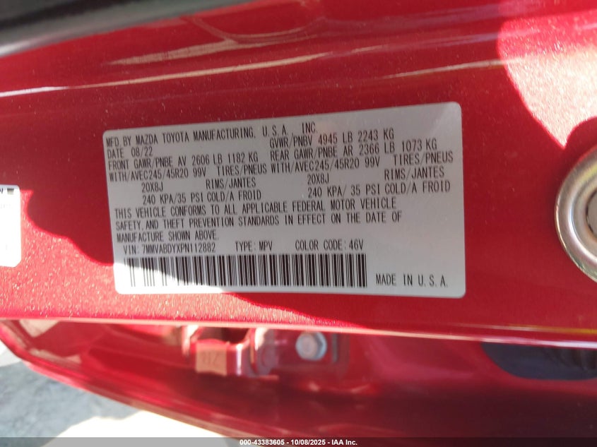 2023 Mazda Cx-50 2.5 Turbo Premium VIN: 7MMVABDYXPN112882 Lot: 43383605
