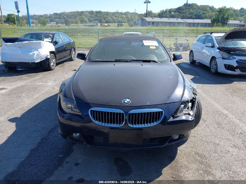 2007 BMW 650I VIN: WBAEK13517CN81236 Lot: 43383614