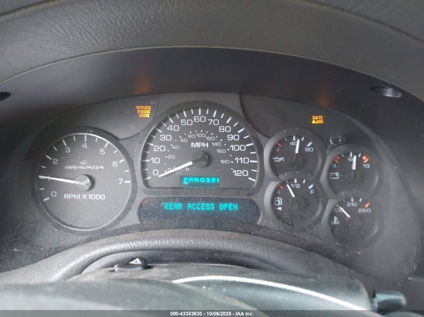 2002 Oldsmobile Bravada VIN: 1GHDT13S422399525 Lot: 43383630