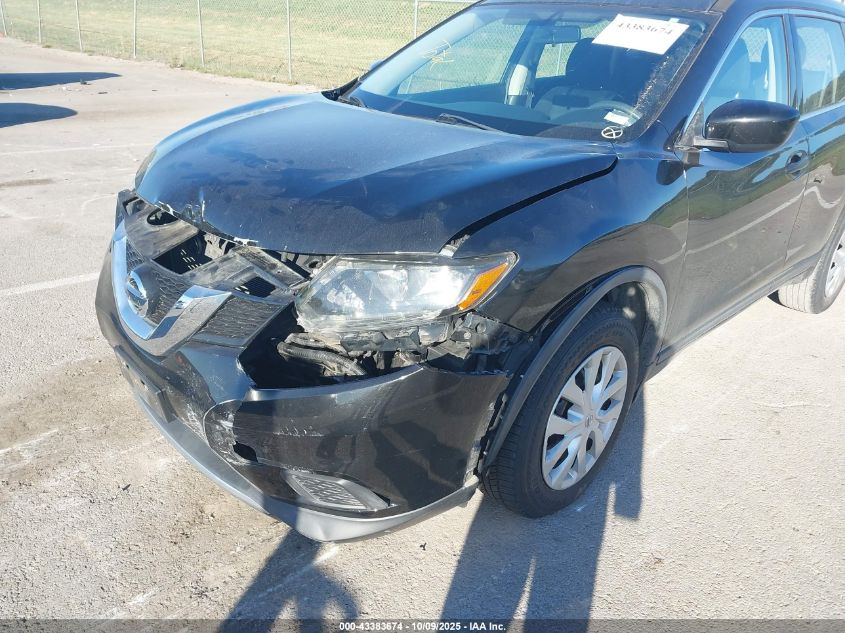 2016 Nissan Rogue S VIN: JN8AT2MT8GW016101 Lot: 43383674